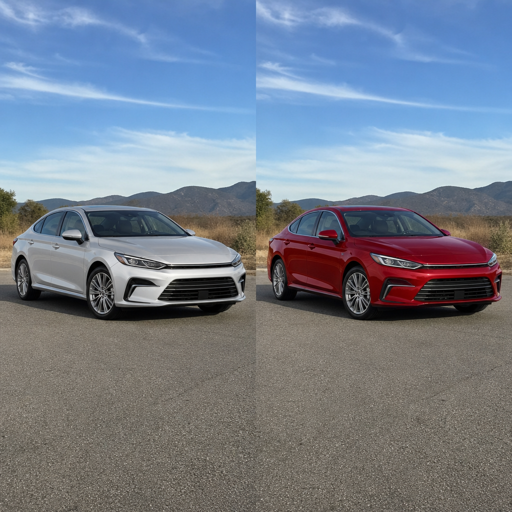 Silver paint → gloss red recolor